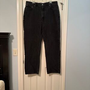 Mens Levis 550 Jeans Black Relaxed Fit 40 X 34
